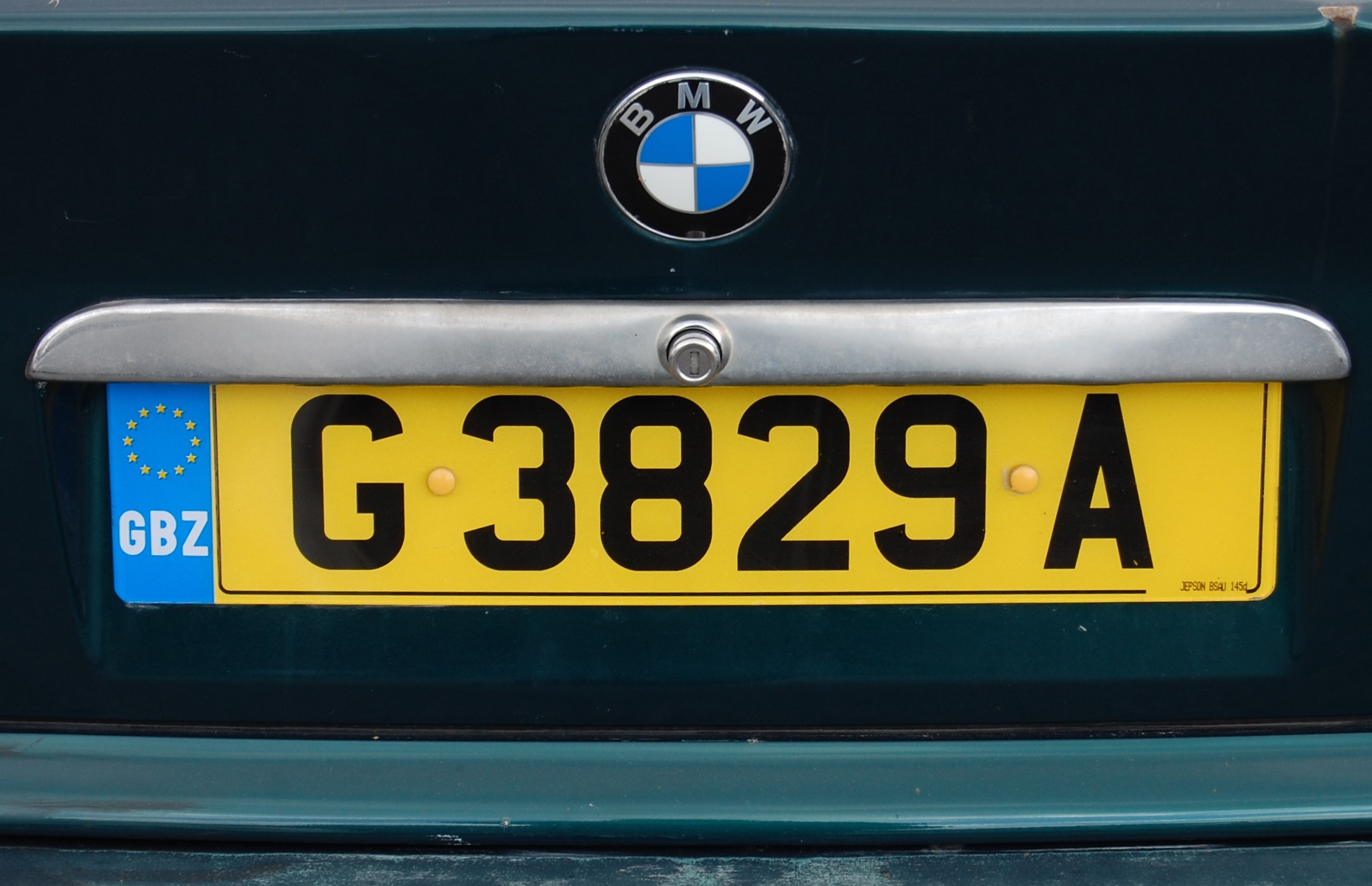 Number Plate, Gibraltar