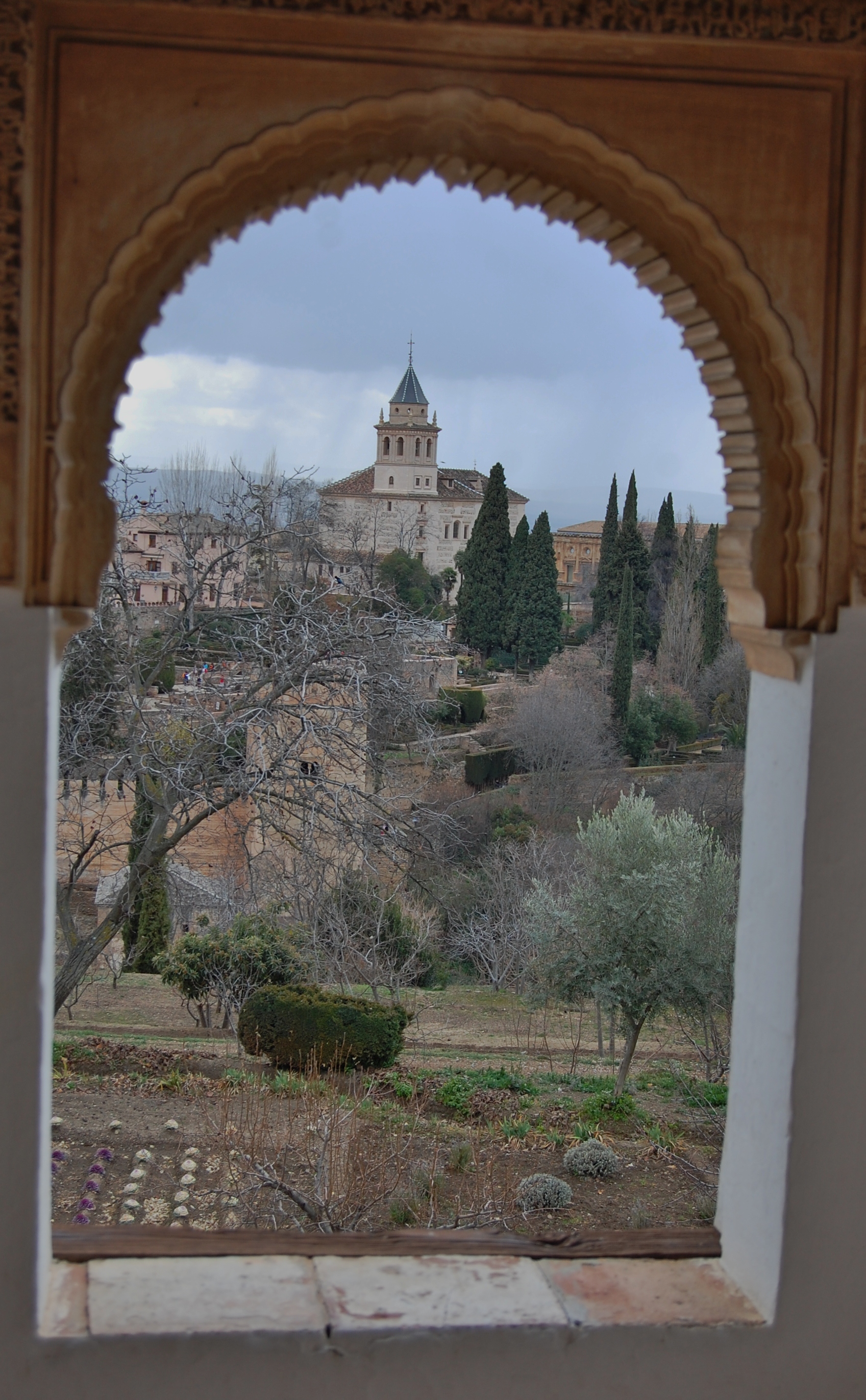 View from Generalife, Alhambra, Granada, Spain