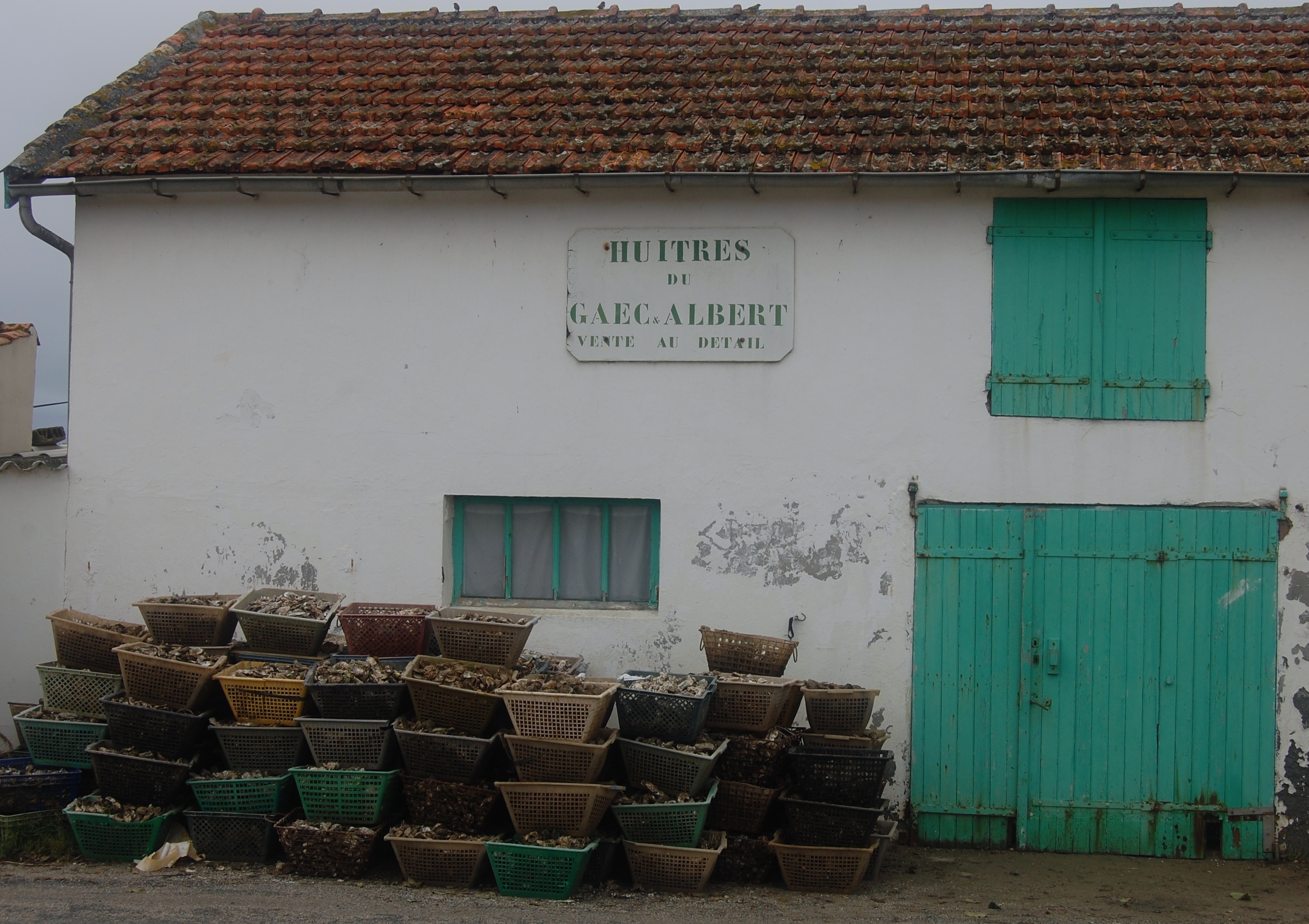 Oyster Farm, nr Ille d’Oleron, France