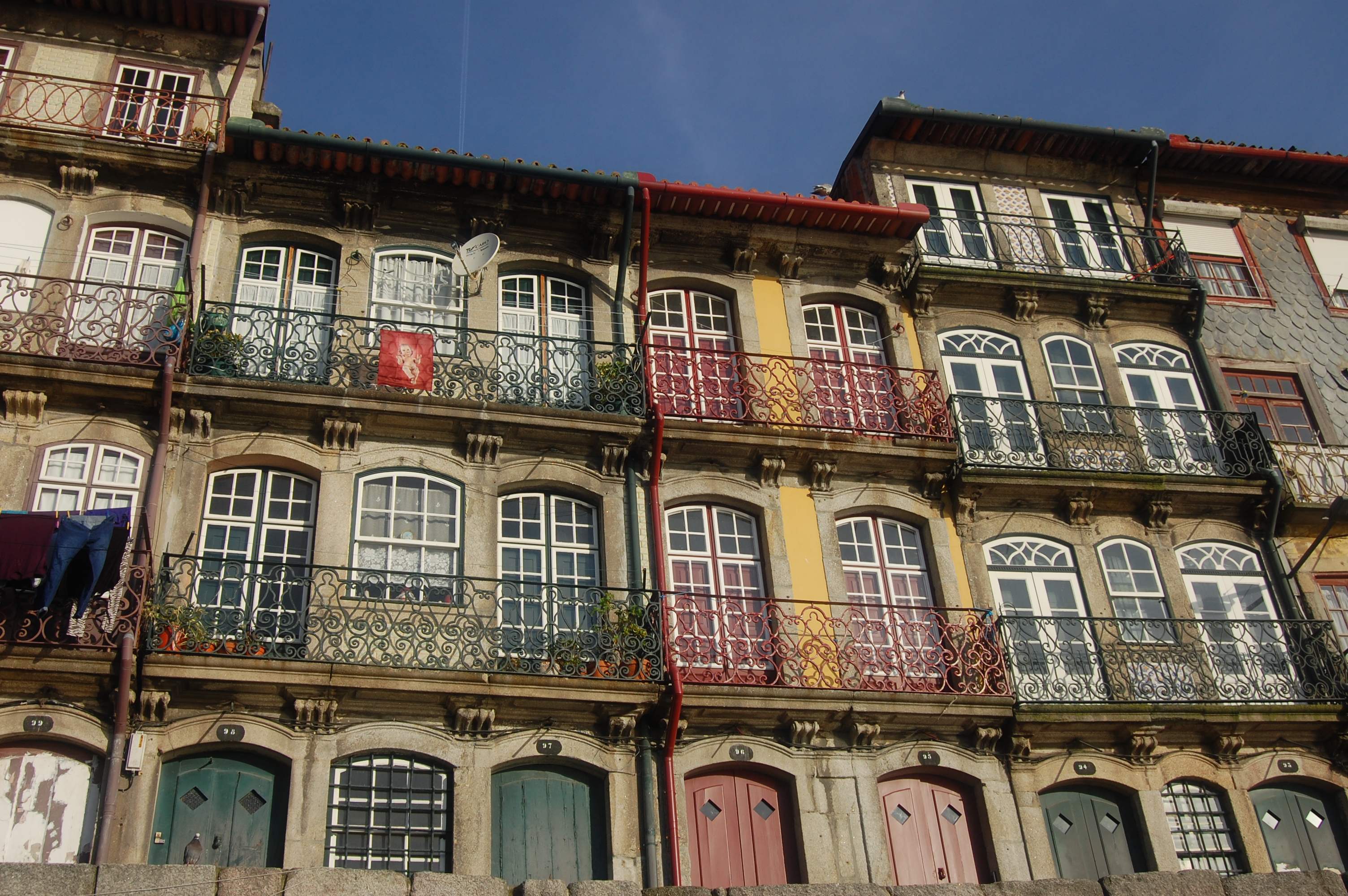 Houses, Ribeira area, Porto, Portugal