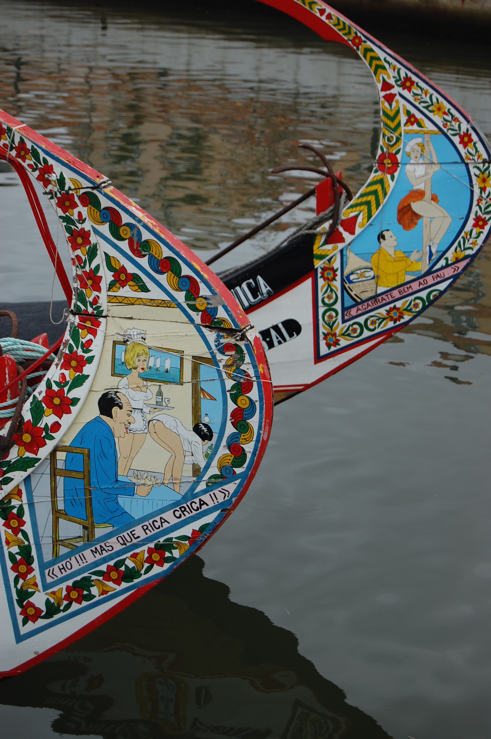 Painted Boats, Aveiro, Portugal