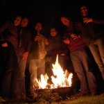 Christmas Eve Fir Cone Burning