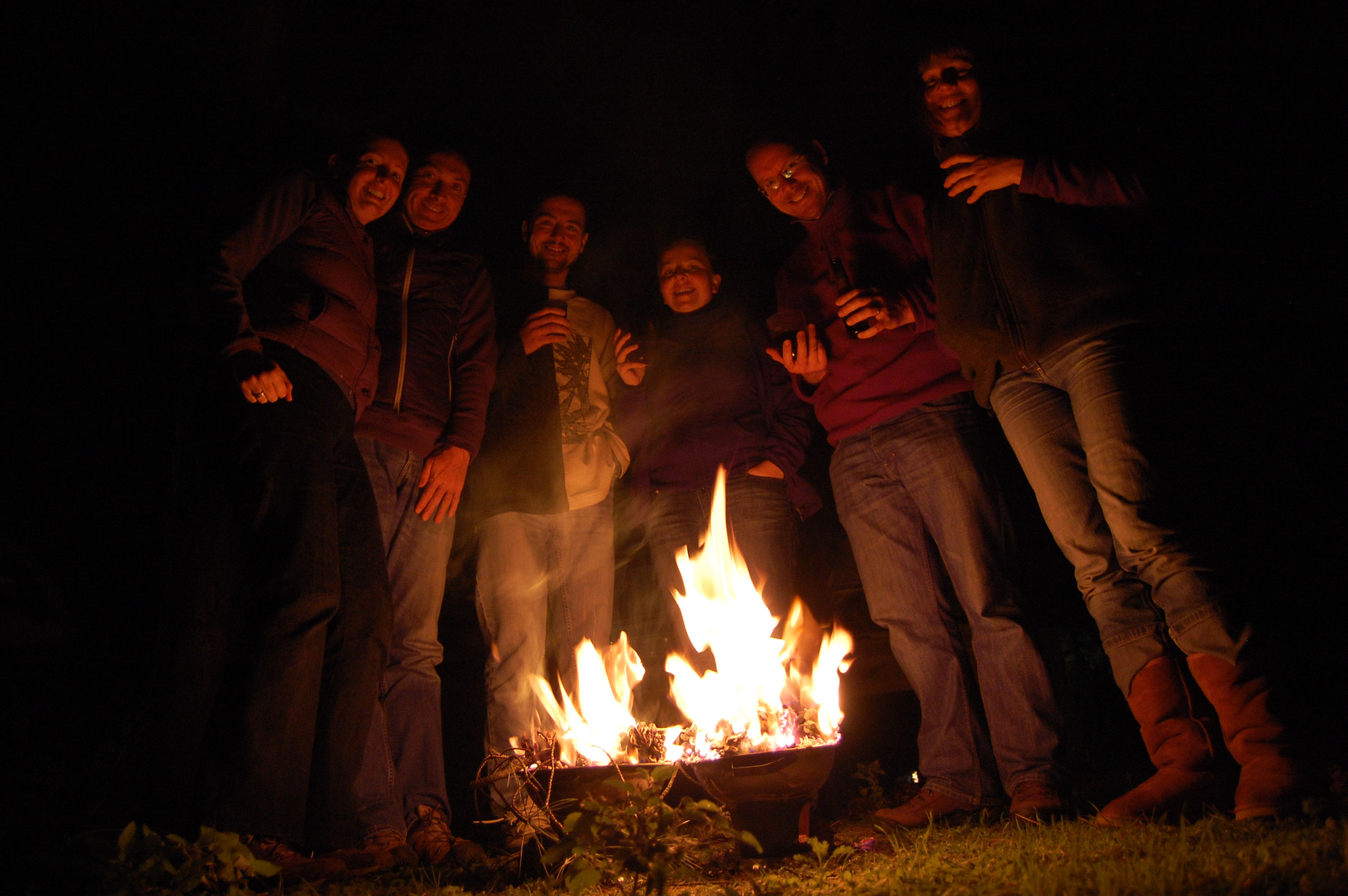 Christmas Eve Fir Cone Burning