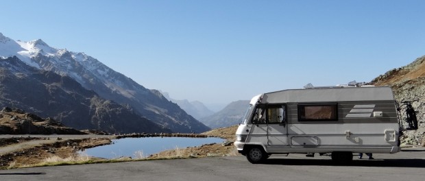 Dave at the top of the Sustenpass - well done Dave!