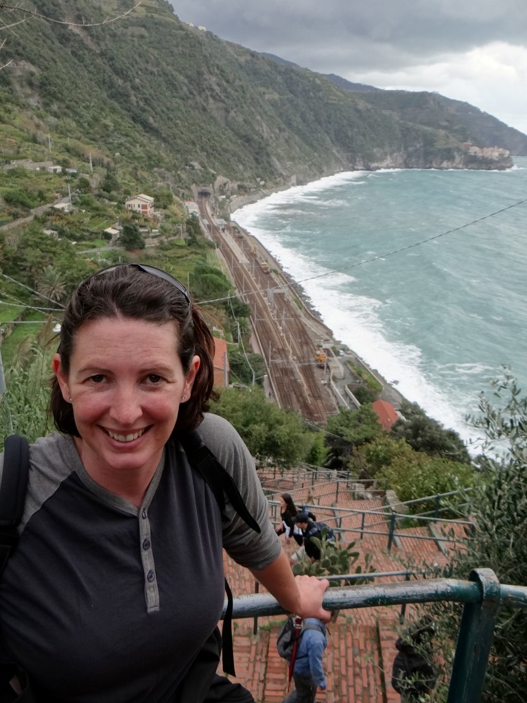 Stop three - well the steps up to it - Corniglia