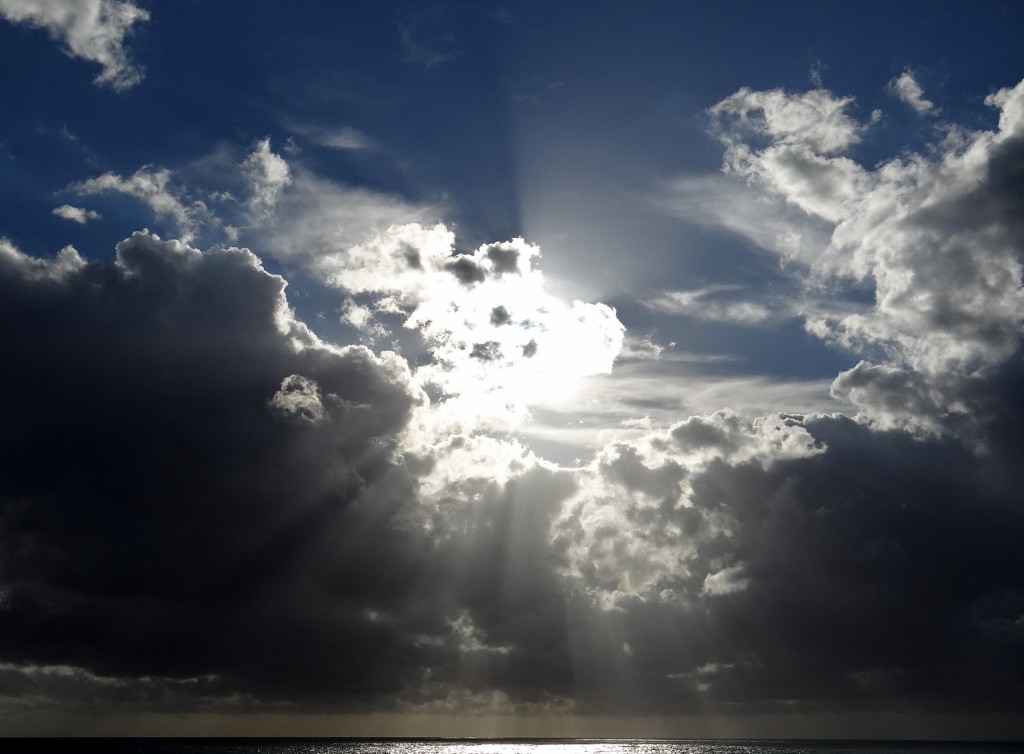 A little bit of sunshine broke through this afternoon