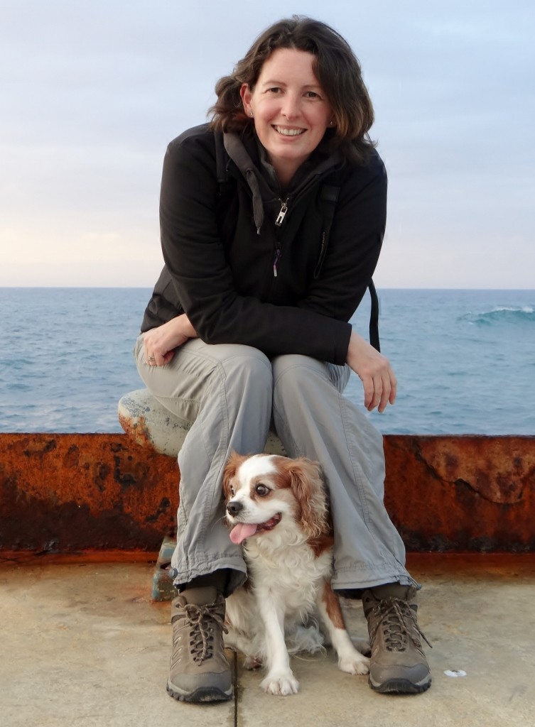 Charlie and me chilling out by the sea