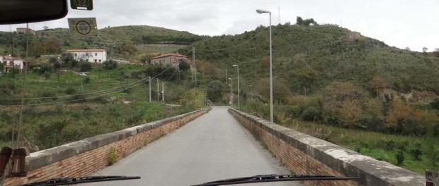 Narrow bridge, really long, no room for the impatient Italian chap behind me to overtake? Life sucks.