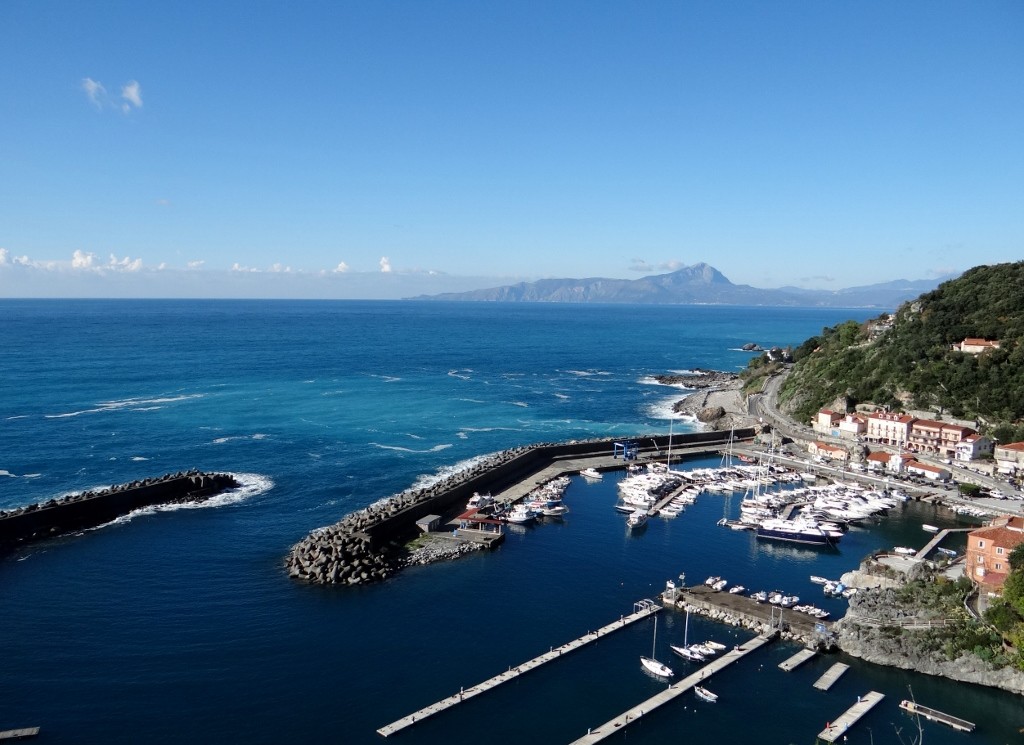 Sunshine in Marina di Maratea as we leave