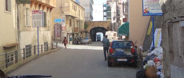 This is Pizzo. In about 30 seconds that parked car on the right is going to cause gridlock.