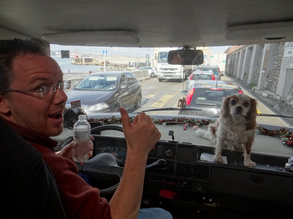 The team are ready and waiting for the ferry