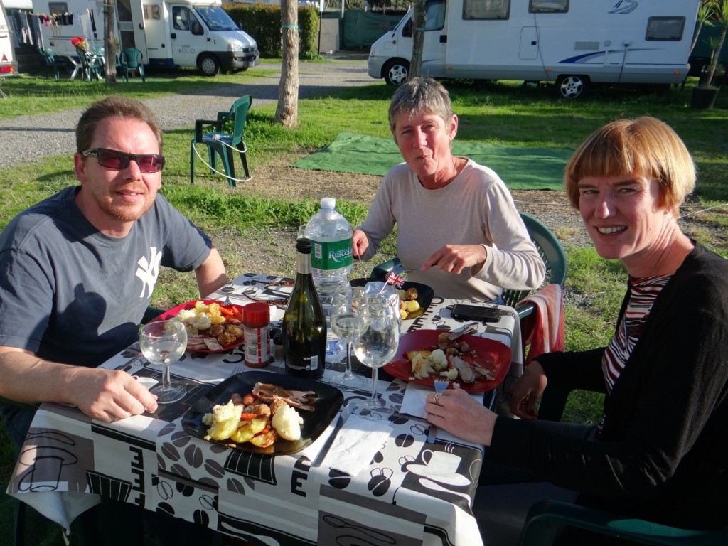 Christmas dinner in the sun