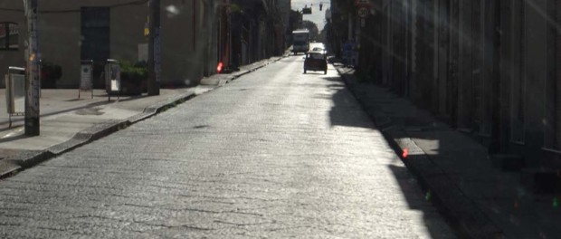 There are miles of this lava-stone road in the towns, and it is threatening to destruct poor Dave's suspension.