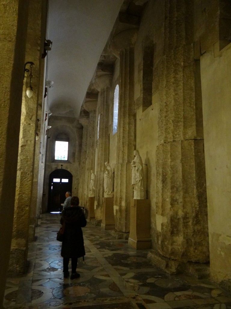 Ortygia Duomo built over the Greek temple using its pillars