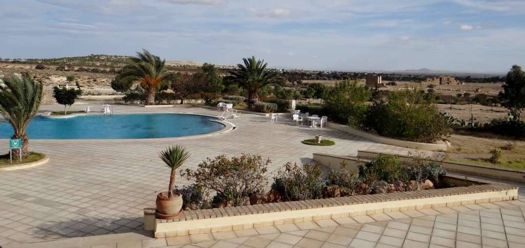 The hotel pool overlooking the ruins - nice!