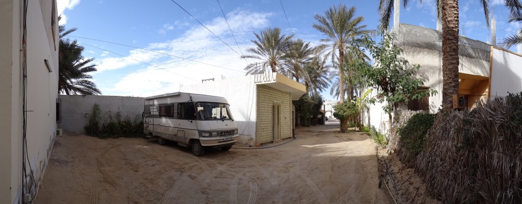 The campsite Amar owner is a really easy old fella. He's very proud of that light on the left hand wall.