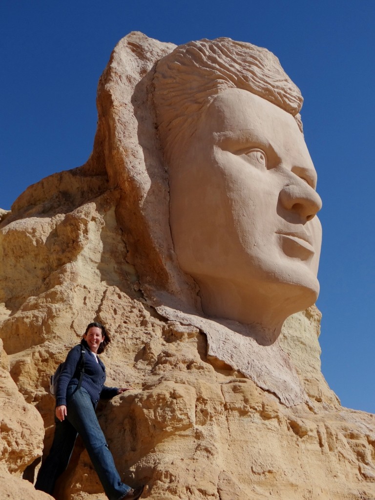 Mount Rushmore it ain't - even I can see the join!