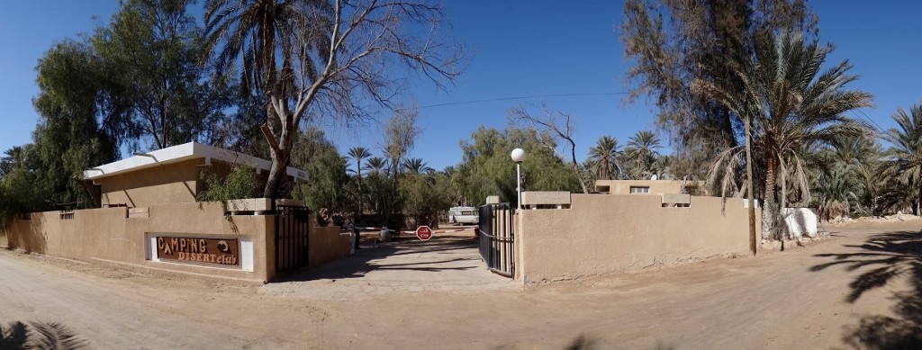 Dave safely tucked away in the campsite