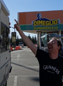 This is the most disco supermarket logo we've ever seen - so Jay had to pay homage!