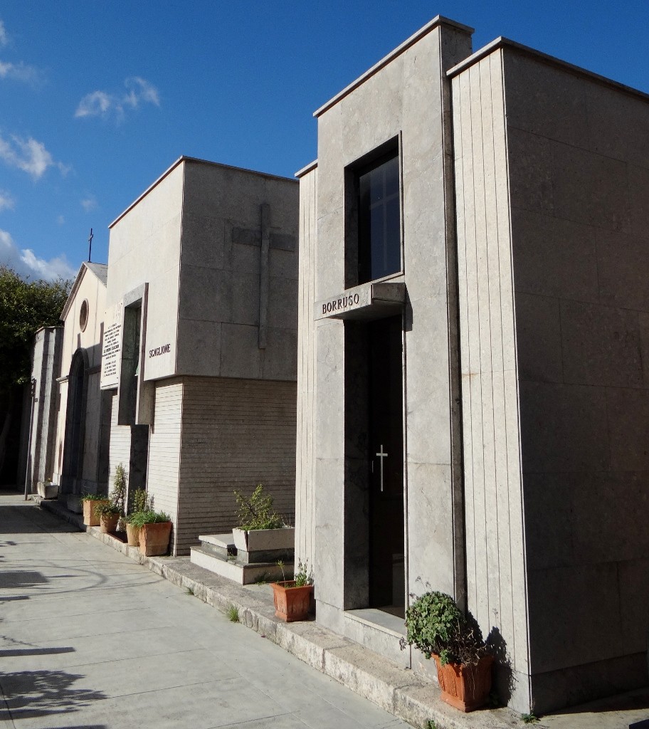 Some families have mausoleums, many look like mini corporate buildings