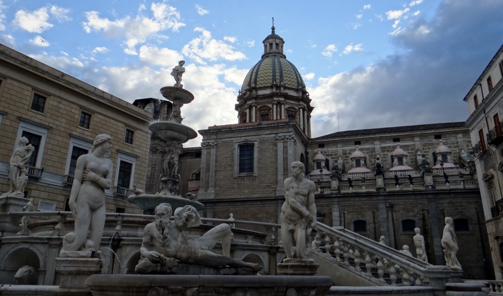 The fountain in Piazza Pretoria caused outrage when it was first built due to the blatant nudity - it looks tame now!