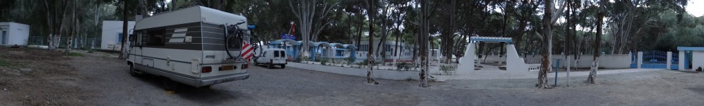 Tonight's kipping spot at the youth hostel 3km south of Bizerte.