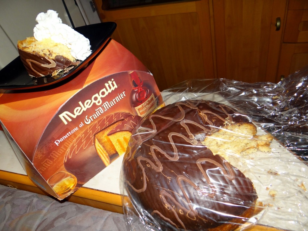 To cheer ourselves up after a rubbishy day we've finally cracked open our Christmas Panettonne