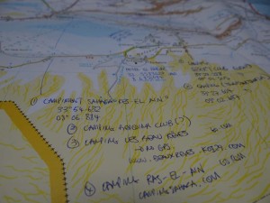 Michelin's Tunisia map, modified for motorhomes!