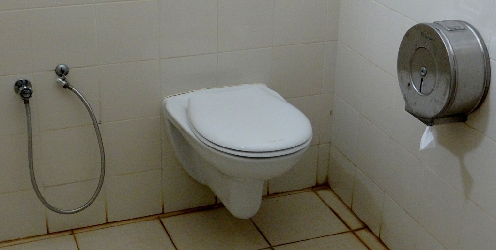 Not sure why there is a water hose is in the loos here - best not to ask!