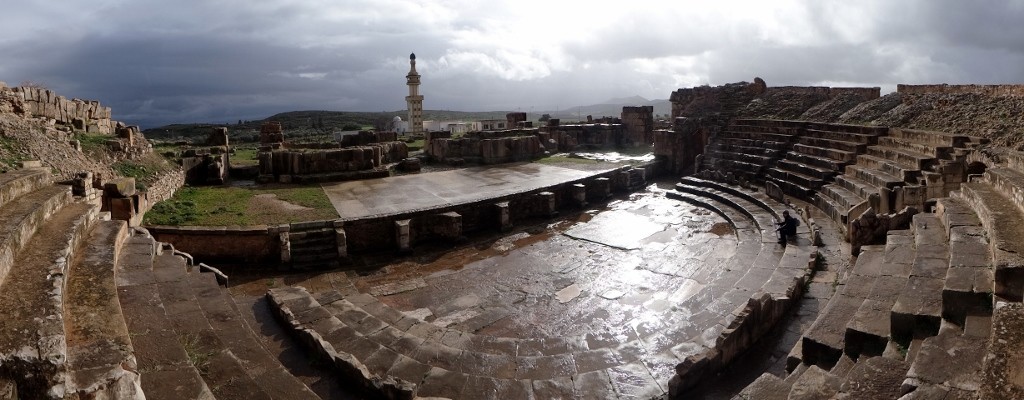 The local Mosque now takes centre stage at the Roman theatre