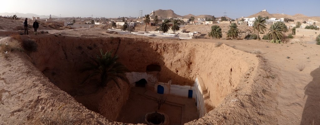 The pit dwelling still lived in today