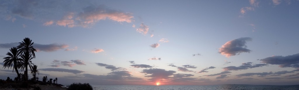 Jerba sunset from our dune