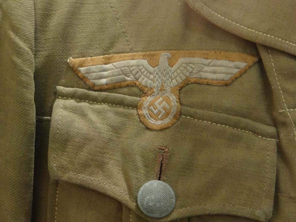 The insignia on the uniform shocked me.