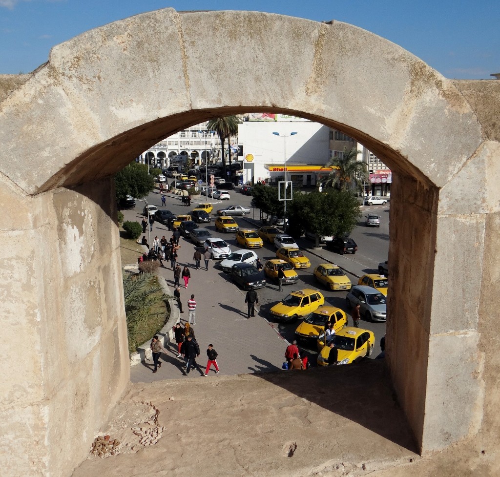 Peace and quiet in the Kasbah, and a glimpse of the busy world outside