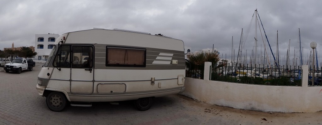 Dave's sleeping spot for tonight