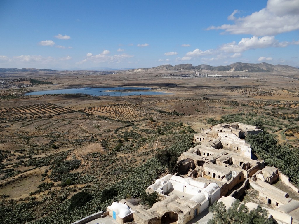 You can barely see the small factory!