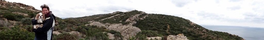 Just to prove how windy it was on our walk!