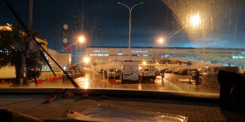 Arriving at the ferry port - no idea where to go next!