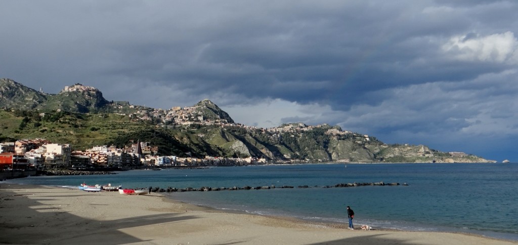 Jay and Charlie on the beach
