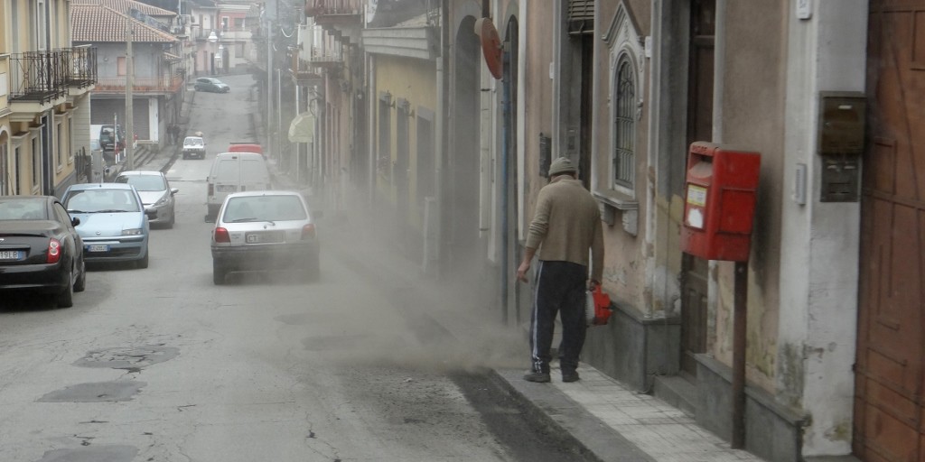 Leaf blowers don't work well on ash!