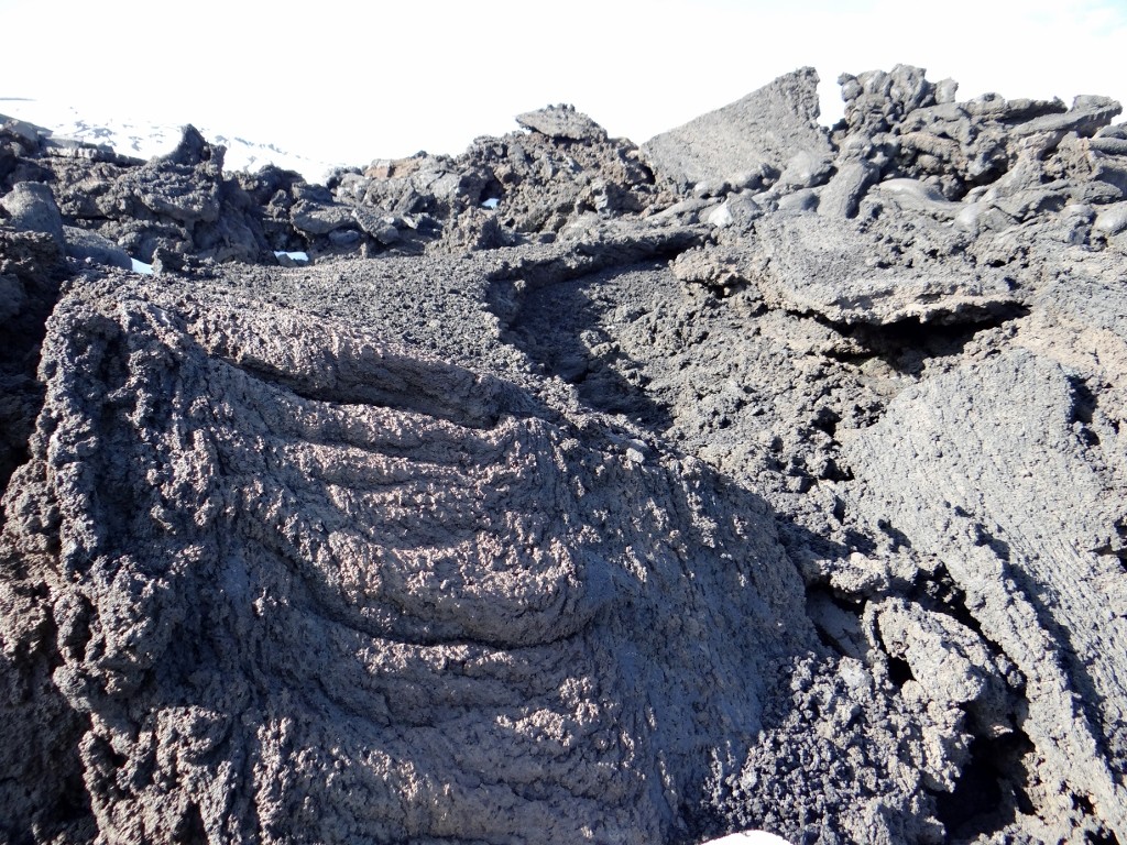 Close up lava - looks like mud, but it's solid