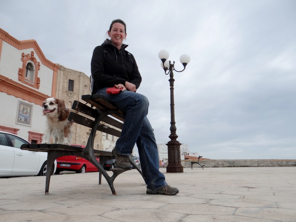 Great benches in Gallipoli, if you don't want to sit they have a perch attachment