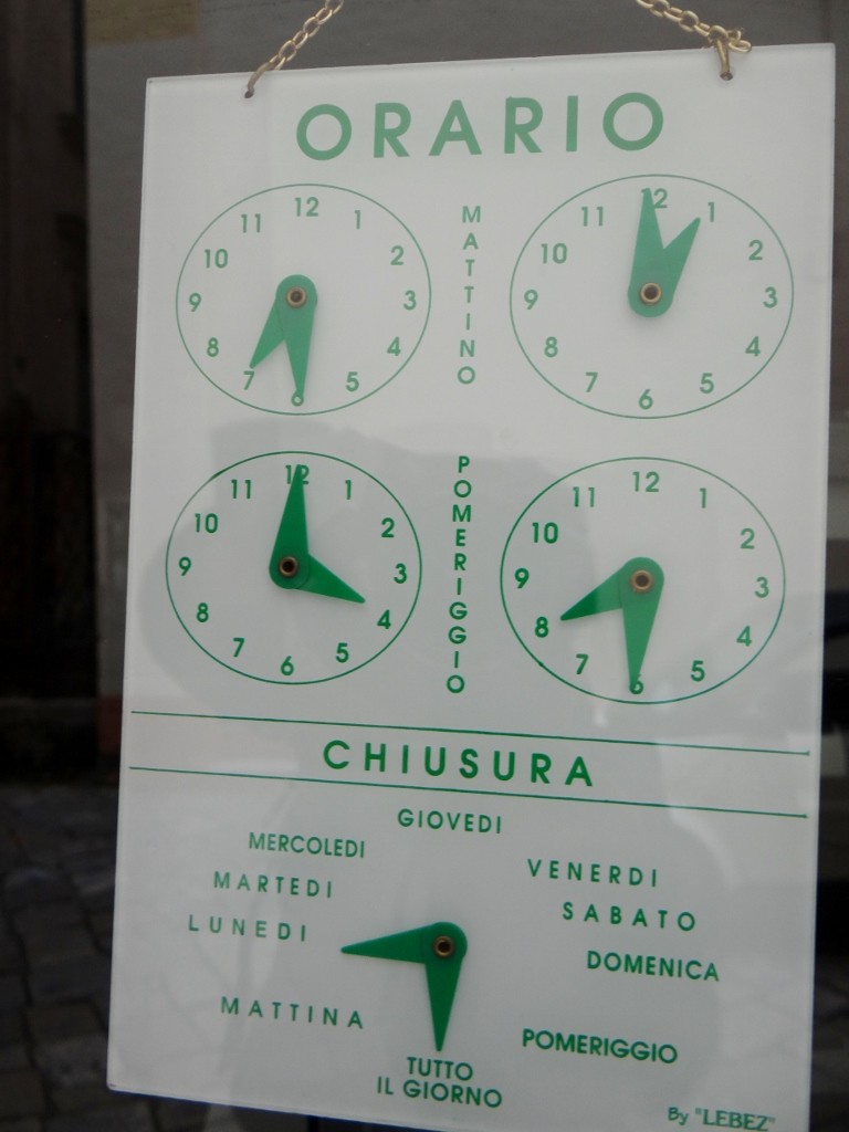 Locked o'clock times in Gallipoli 