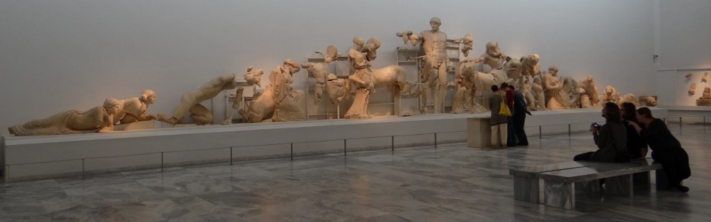 This gives an idea of the size of the triangle bit that was on the Temple of Zeus