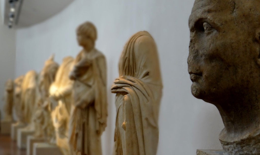 Loads of headless statues, figure they weren't always like this!