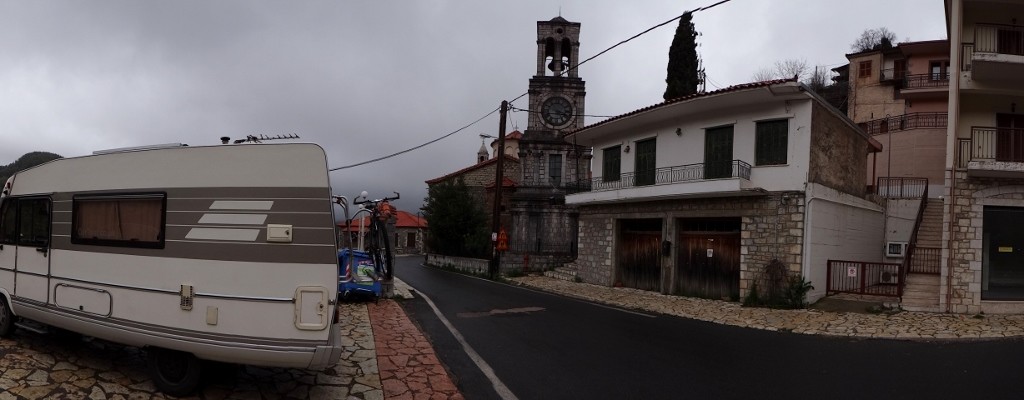 Dave's spot for the night, earplugs may be required