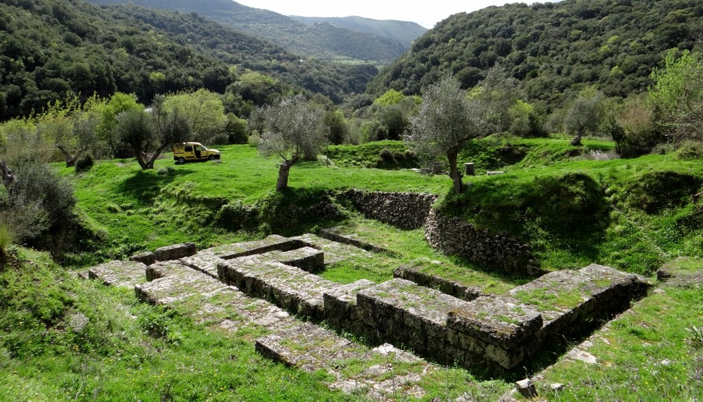 The Ancient city of Gortys complete with French van!