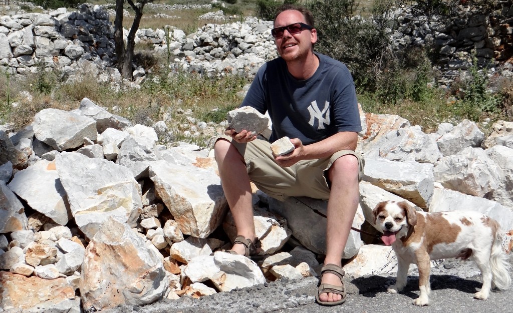 Jay decided what to build with the tonnes of stone lying around - house, hotel or castle?