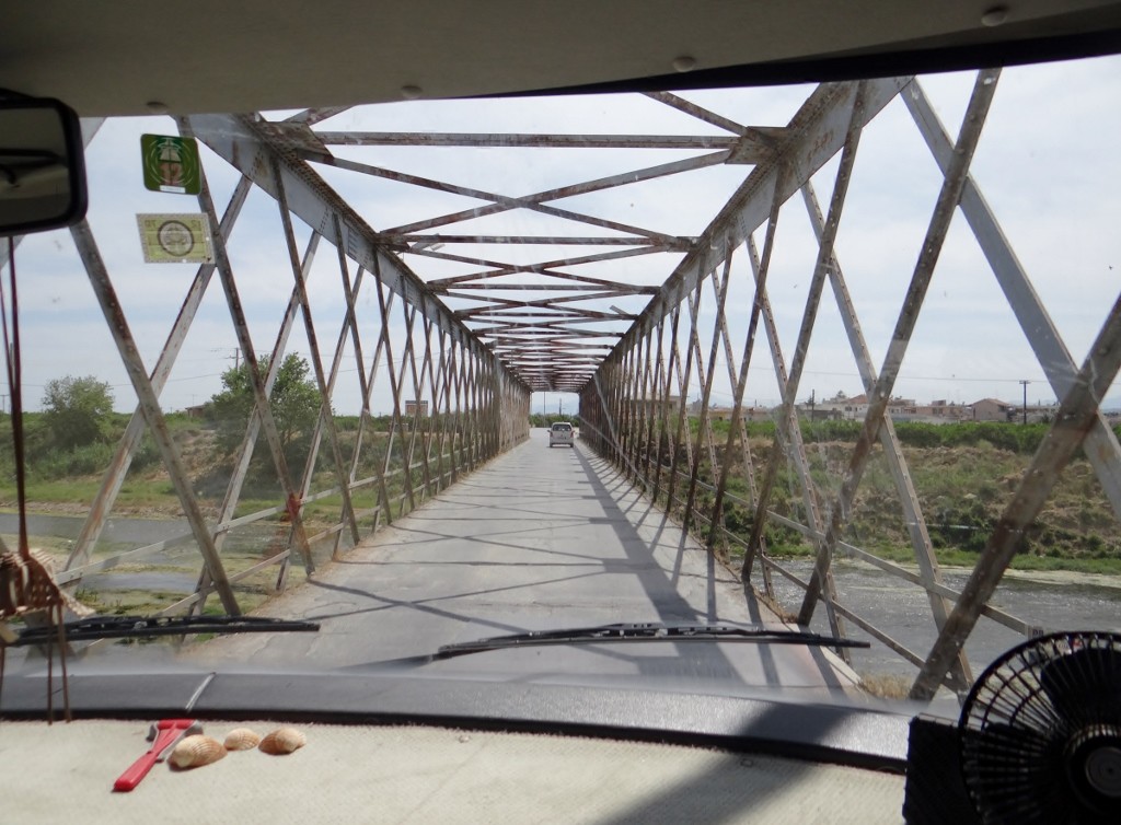 Good job we didn't meet the bus on this bridge!