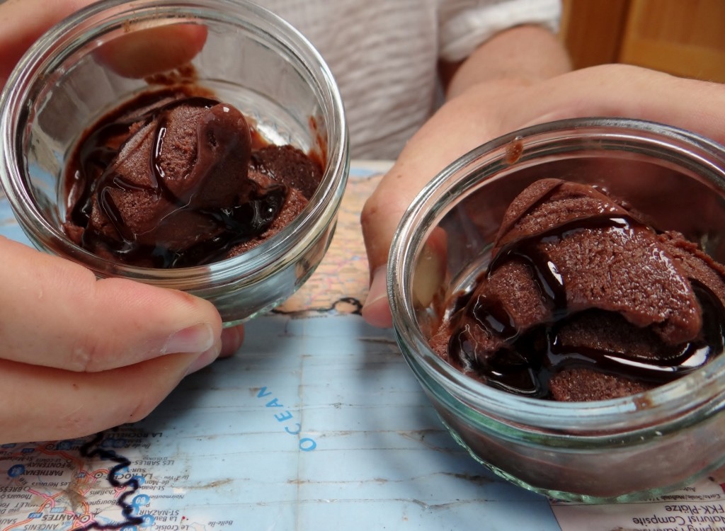 Jay made ice cream yesterday from a packet we bought in Tunisia, it's well tasty - will have to search eBay to see if we can get some more.